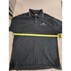 Harley-Davidson Men's Shirt L Moto Biker Short Sleeve Black Motorcycle Eagle PA